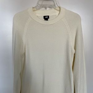 Cream Crewneck Sweater for Men